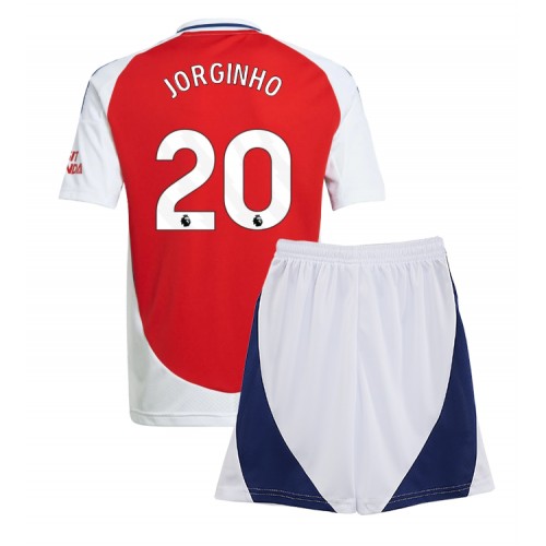 Dětský fotbalový dres Arsenal Jorginho Frello #20 2024-25 Domácí Krátký Rukáv (+ trenýrky)